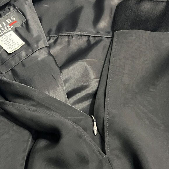 J.R. Nites Petites by Caliendo Black Chiffon Cocktail Dress Sheer Illusion Sz 8 - Picture 4 of 10